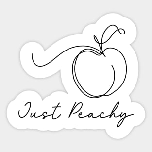 Just Peachy Sticker